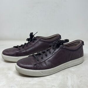 Men's Andrew Marc Darwood sneakers OxBlood/ white leather